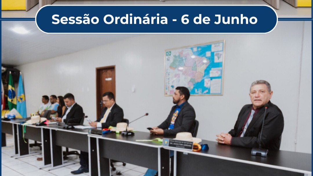 No dia 6 de junho de 2025, a Câmara Municipal de Igarapé-Açu realizou mais uma sessão ordinária